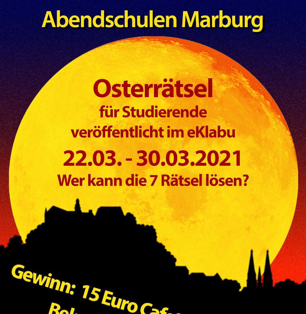 Plakat Osterrätsel 2021