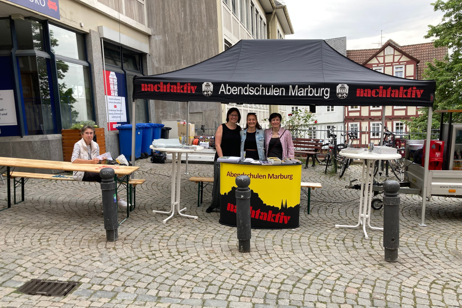 NACHTAKTIV-Pavillon zum Tag der Stadtgeschichte im Rahmen von Marburg800