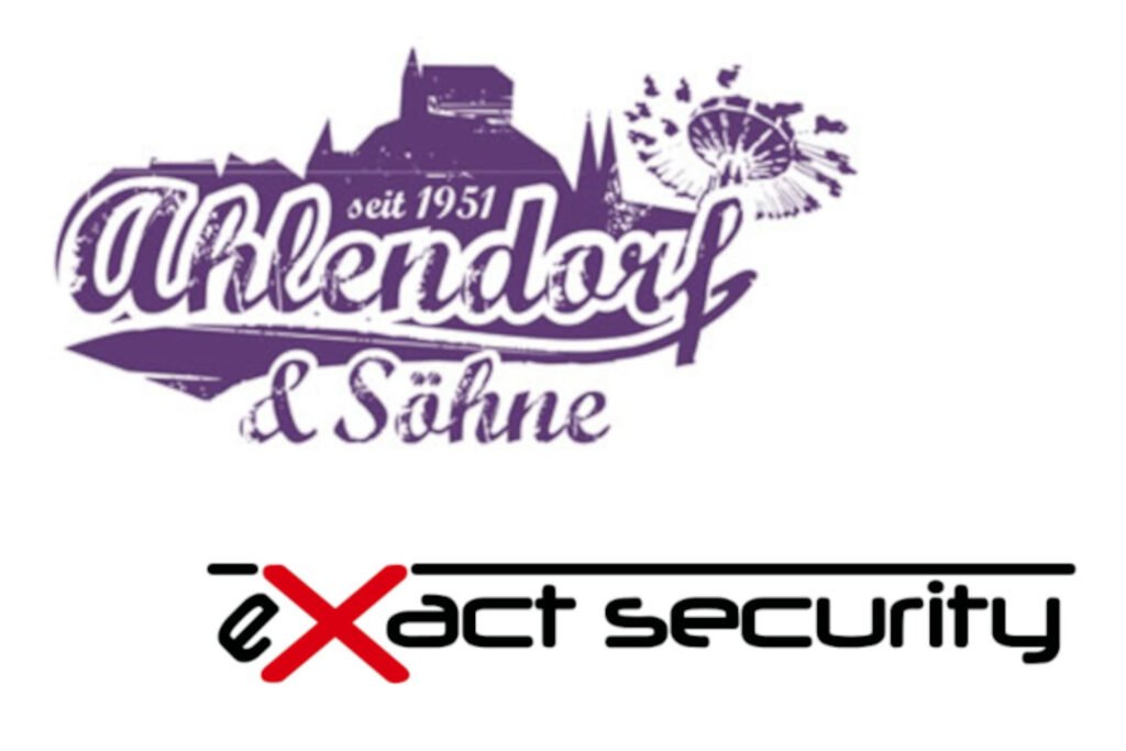 Logos von Ahlendorf & Söhne sowie exact security